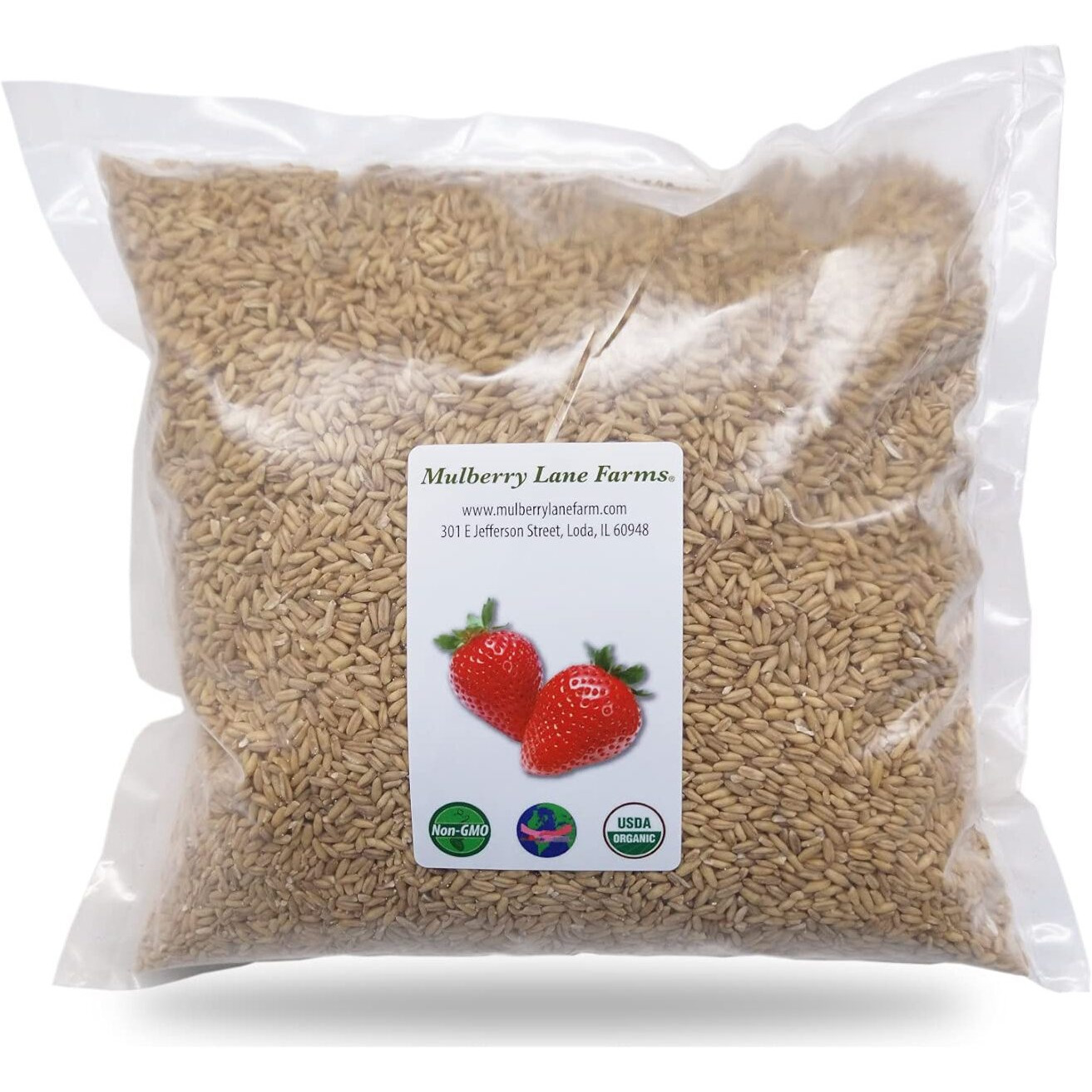 Whole Oats 5 Pounds Hulled, Groats, Usda Certified Organic Non-Gmo Bulk, Mulberry Lane Farms