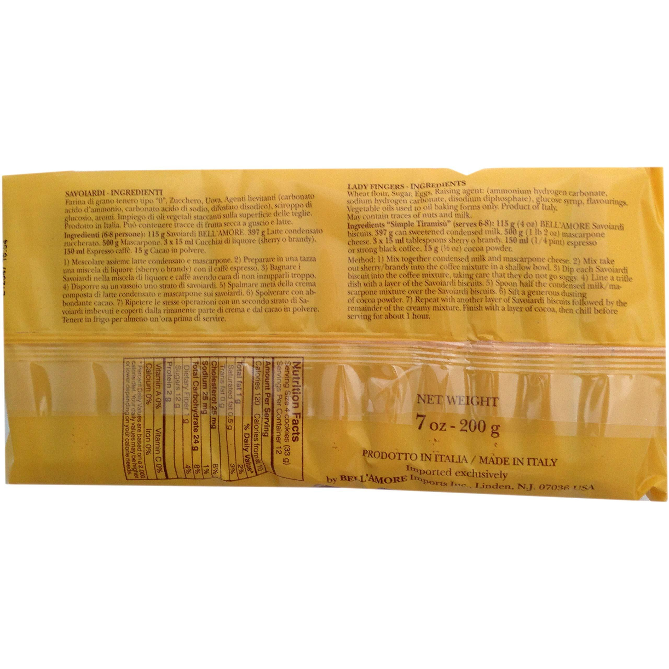 Savoiardi, Lady Fingers Champagne Biscuits, 7 Oz