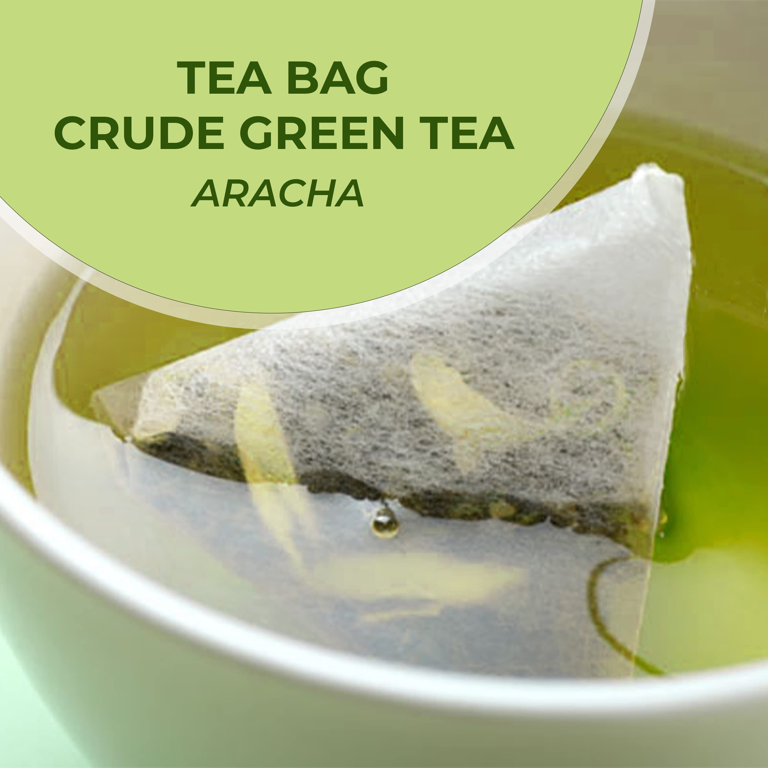 Japanese Green Tea Co. Aracha Loose Leaf Japanese Green Tea (100 Pack) - Authentic All-Natural Vegan Highest Grade Organic Green Tea Bags - Mild Taste And Rich In Antioxidants