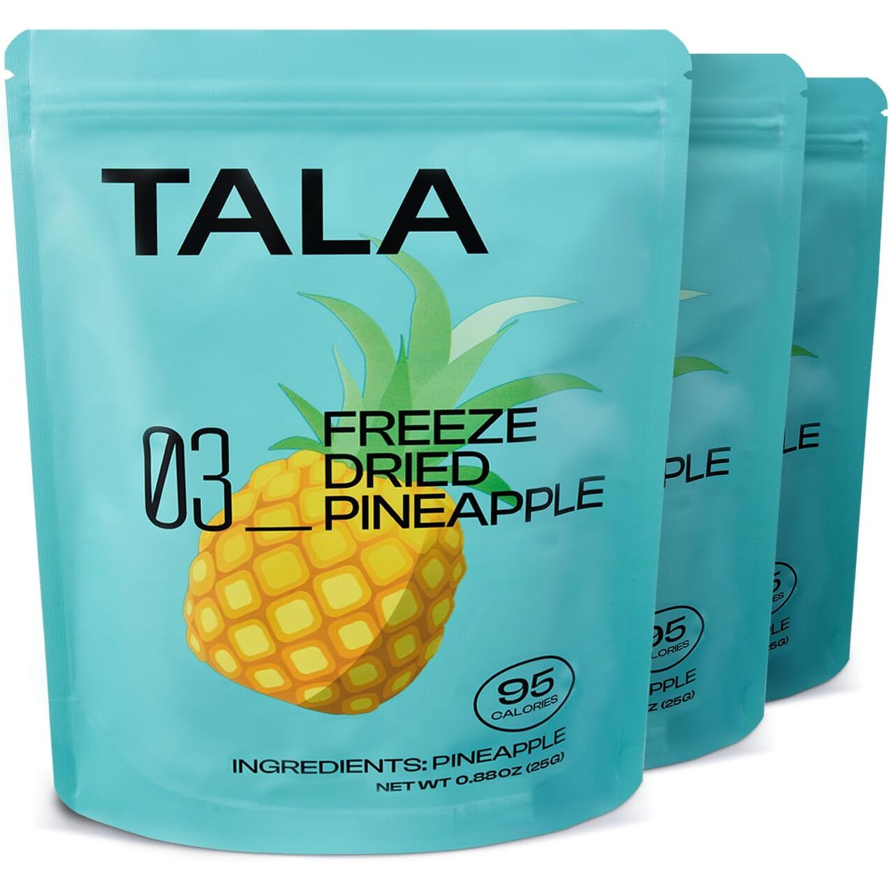Tala, Freeze-Dried Fruit, Fruit Snack, Vegan | No Sugar Added | Pack Of 3 (0.88 Ounce Each)