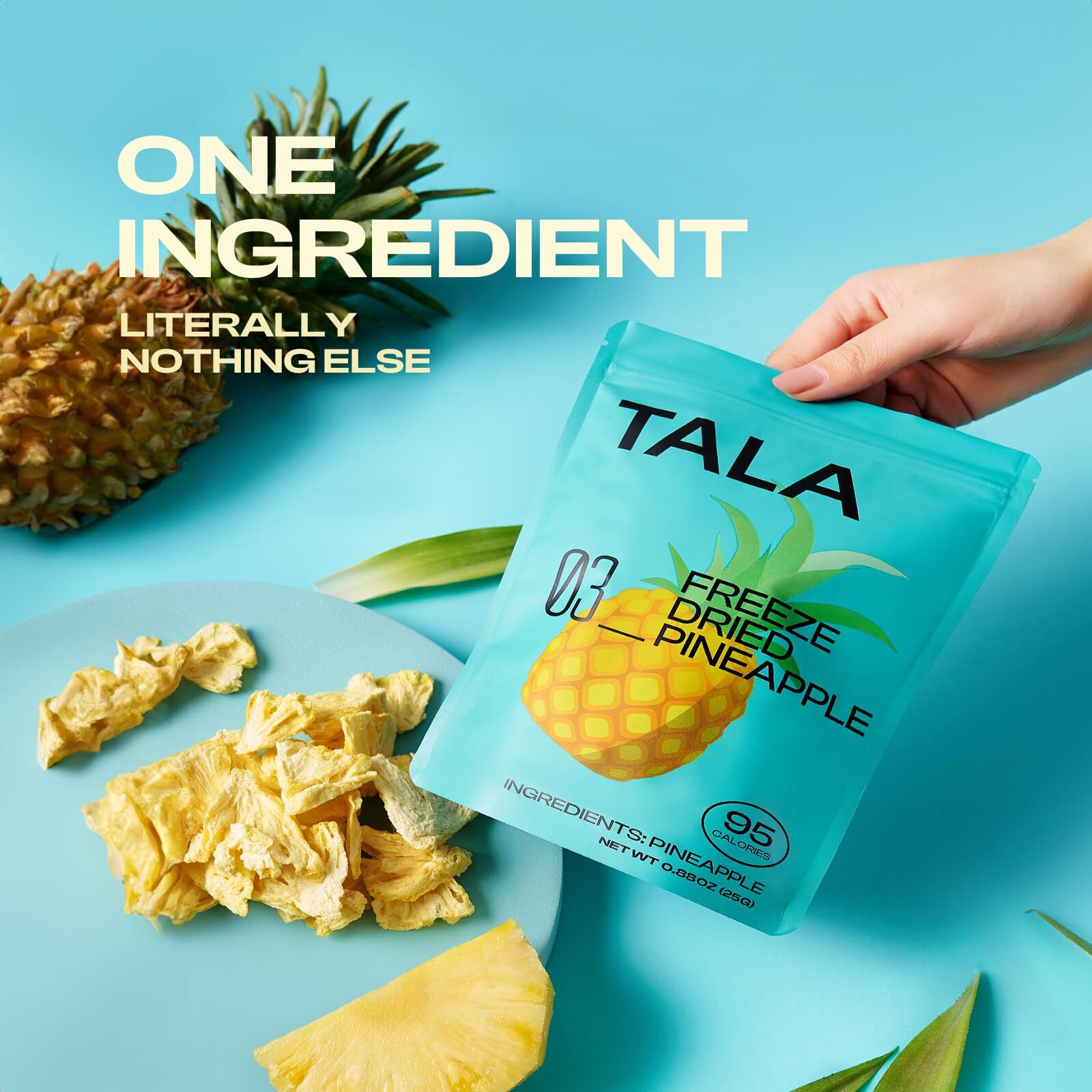 Tala, Freeze-Dried Fruit, Fruit Snack, Vegan | No Sugar Added | Pack Of 3 (0.88 Ounce Each)