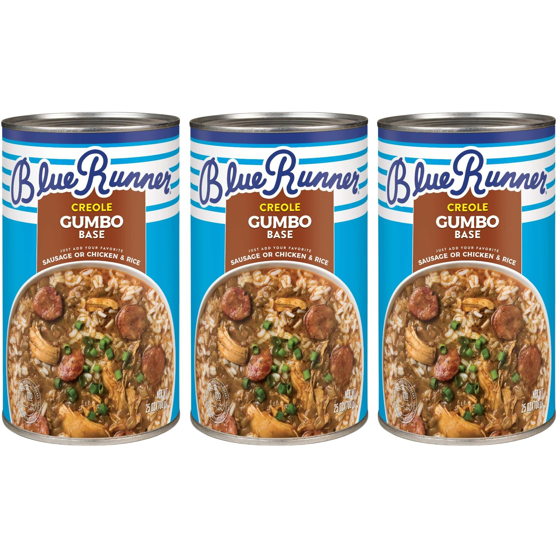 Blue Runner Chicken Gumbo, Net Wt 25 Oz ( Pack Of 3)