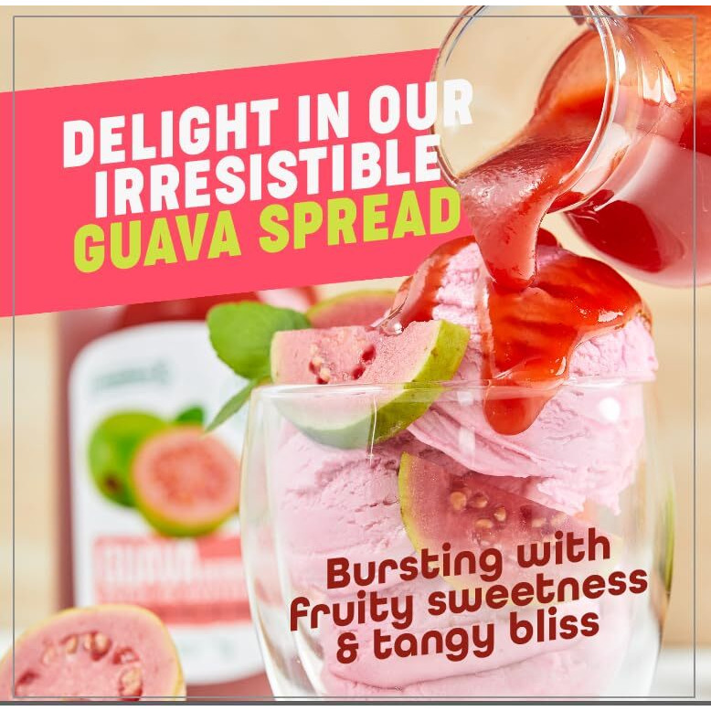 Colombina Guava Dessert Fruit Spread, Exotic Tropical Guava Jelly And Guava Paste Made From Real Fruit, 21.1Oz (2 Jars)