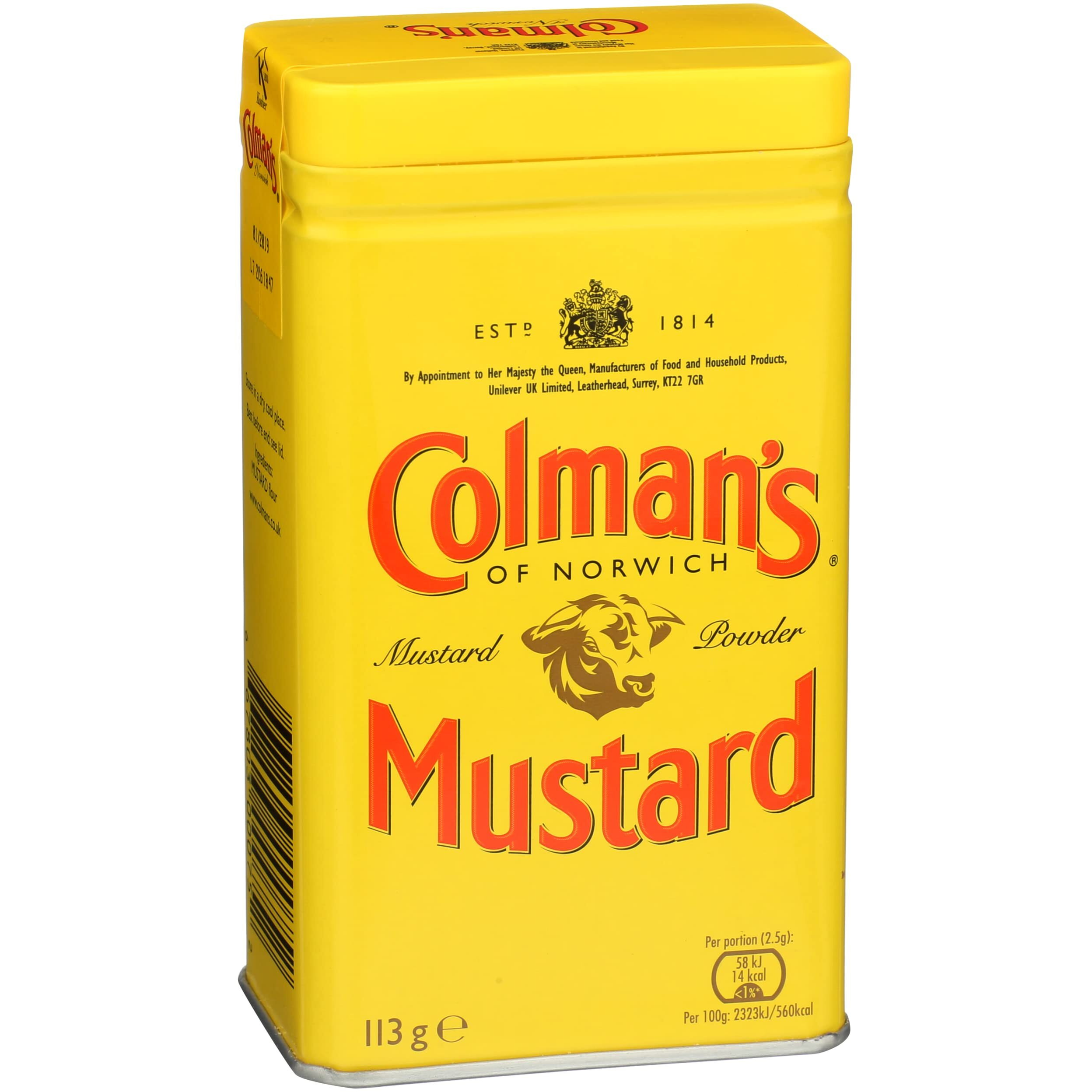 Colman's Dry Mustard Powder 4Oz (Pack Of 2) | Hot & Tangy | Grilling, Dips, Dressings, Marinades |