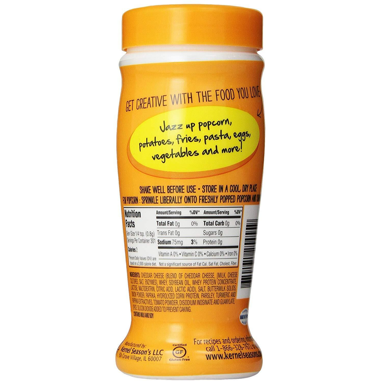 Kernel Season's Popcorn Seasoning, Nacho Cheddar 2.85 Ounce - Pack Of 3