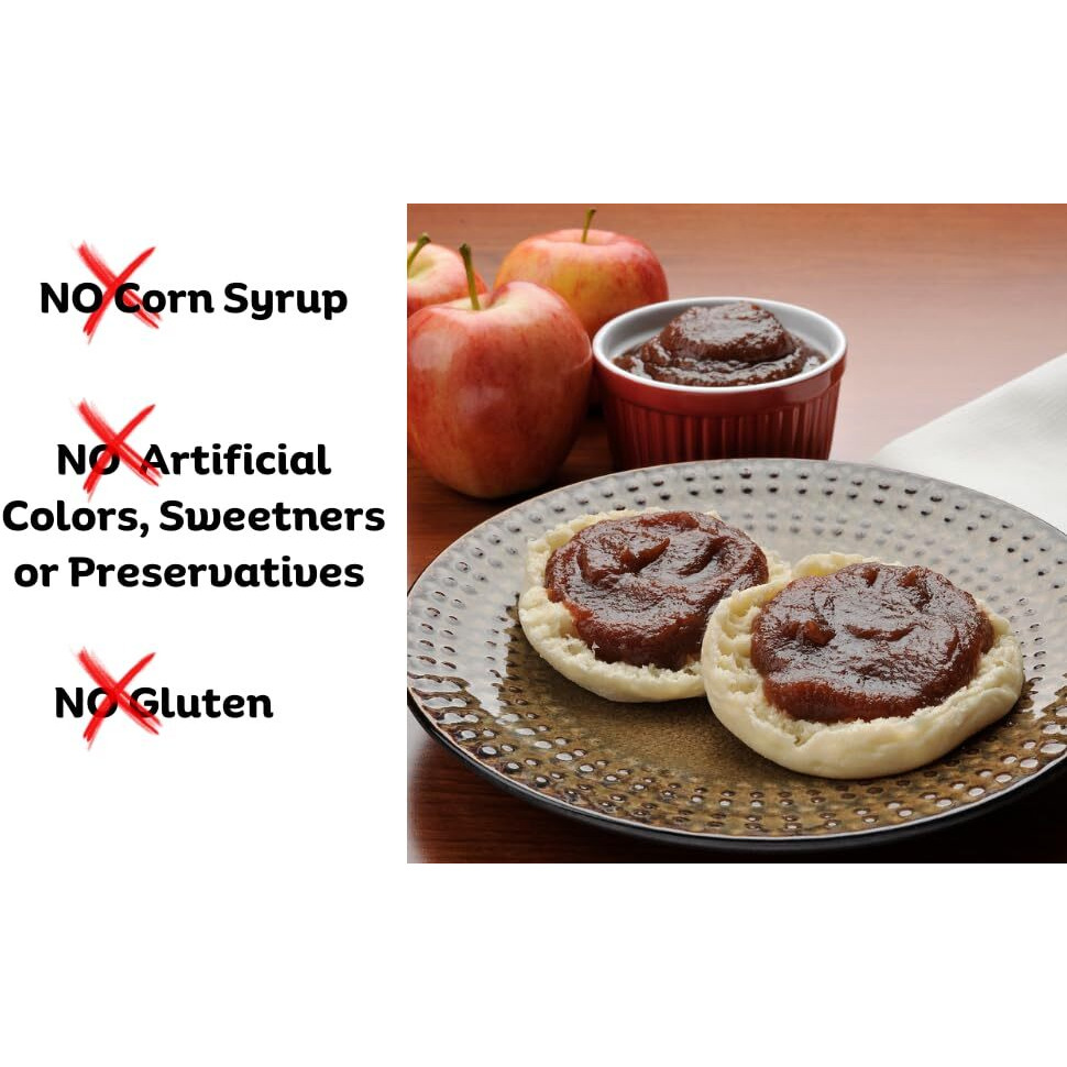 Amish Valley Products Apple Butter Glass Jar Old Fashioned Homestyle Slow Cooked (No Corn Syrup)