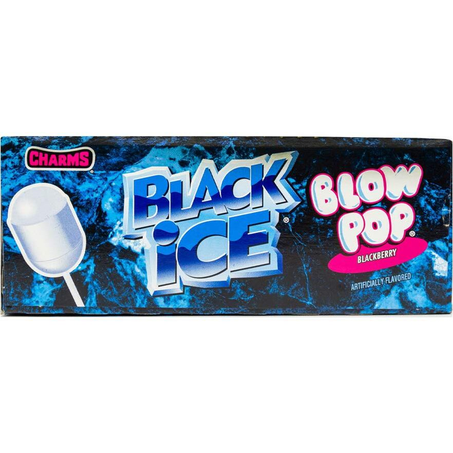 Charms Blow Pops, Black Ice Flavor, 48 Count (Pack Of 1), (3886)