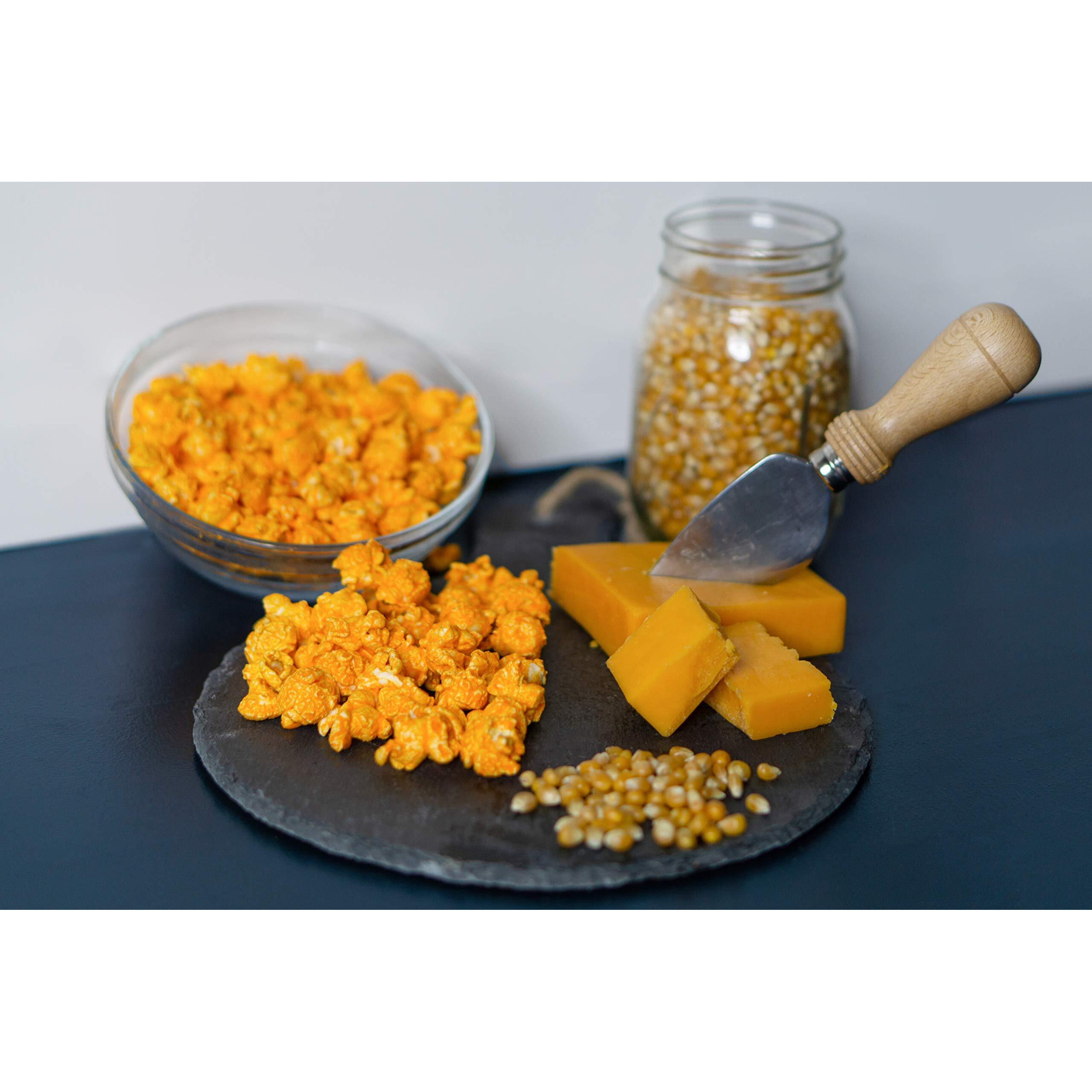 Popn Popcorn Cheddar Cheese Popcorn - 12 Oz Cheesy Pop Corn Flavored Snacks For Movie Night Or Family Picnic - Freshly-Popped And In A Resealable Bag