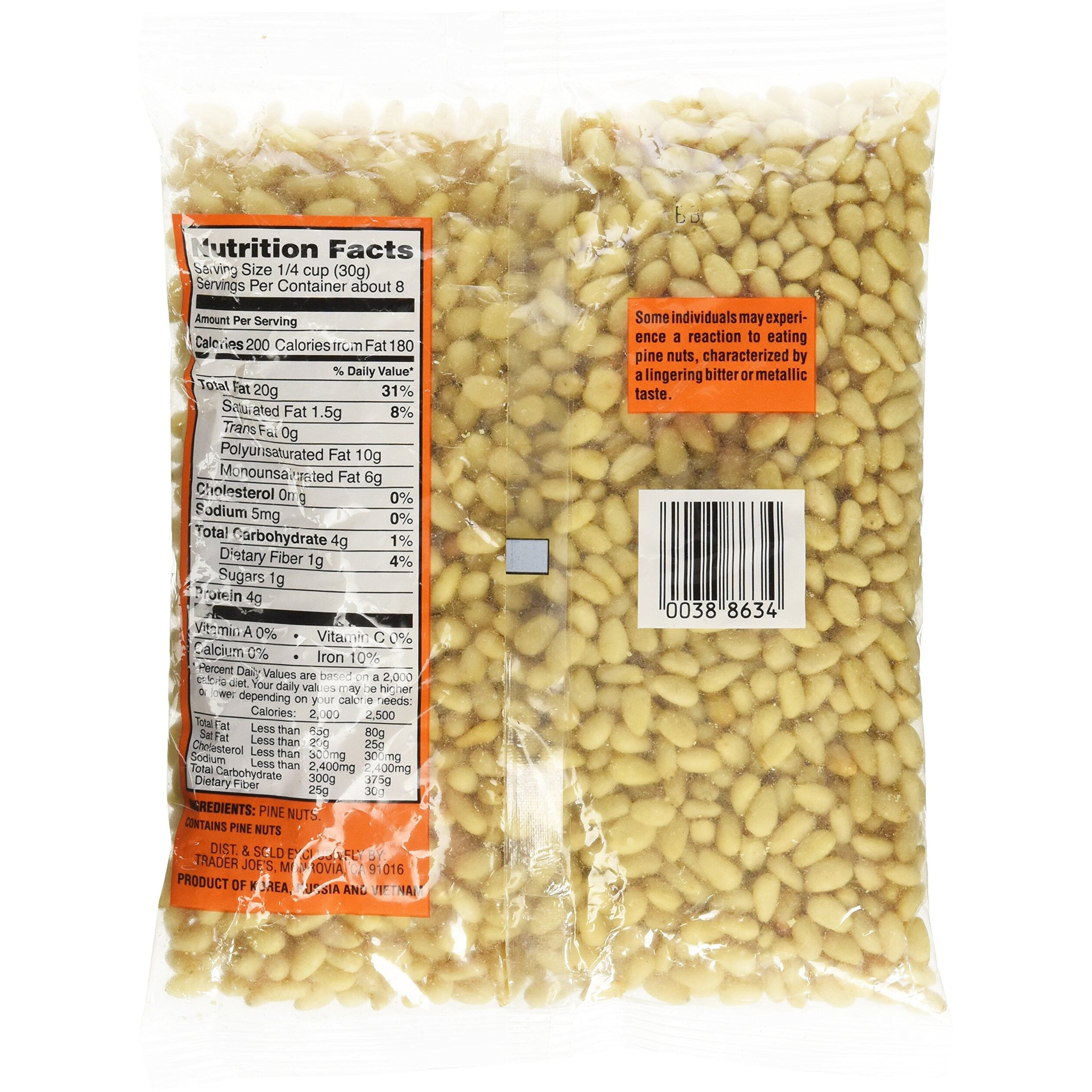 Trader Joe's Raw Pignolias (Pine Nuts)