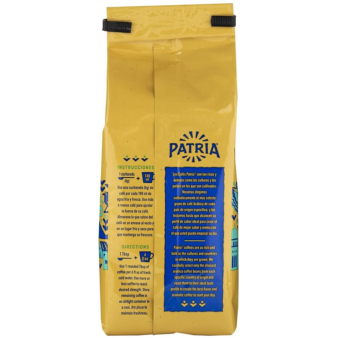 Patria El Salvador Dark Roast Ground Coffee, 12Oz Bag (Pack Of 1)
