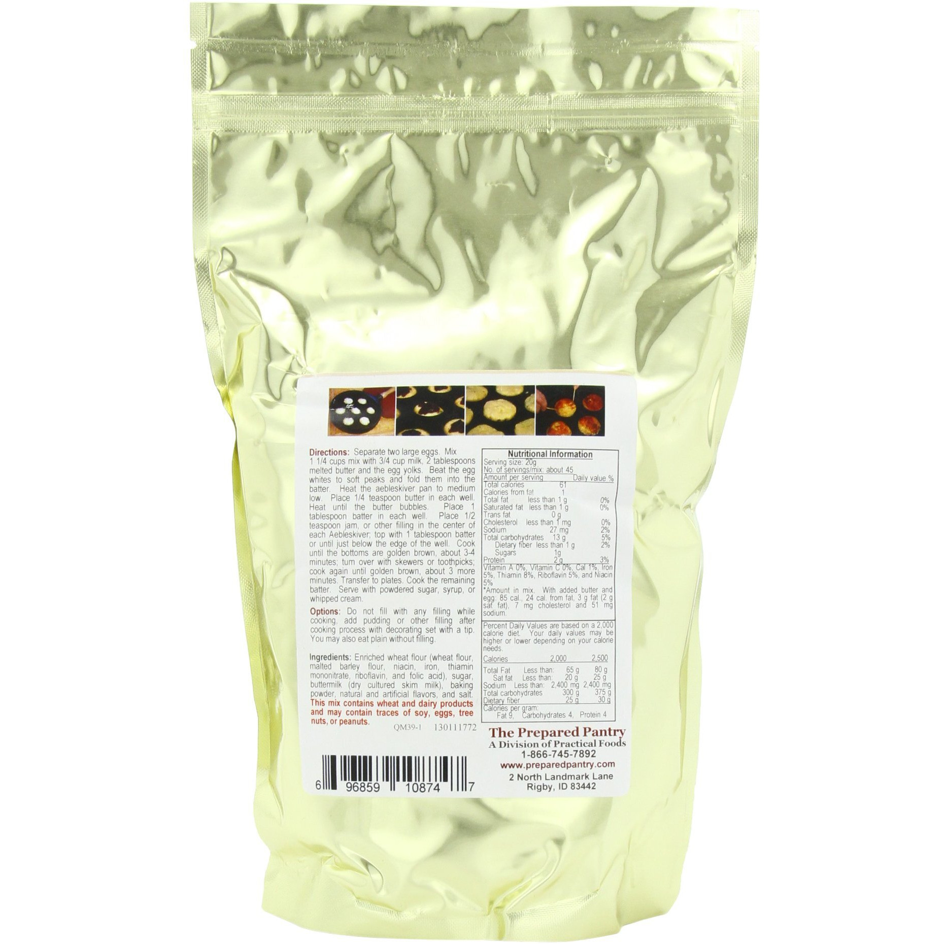 The Prepared Pantry Classic Aebleskiver Mix-Puff Pancake (2 Lb Mix)