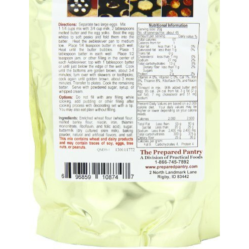 The Prepared Pantry Classic Aebleskiver Mix-Puff Pancake (2 Lb Mix)