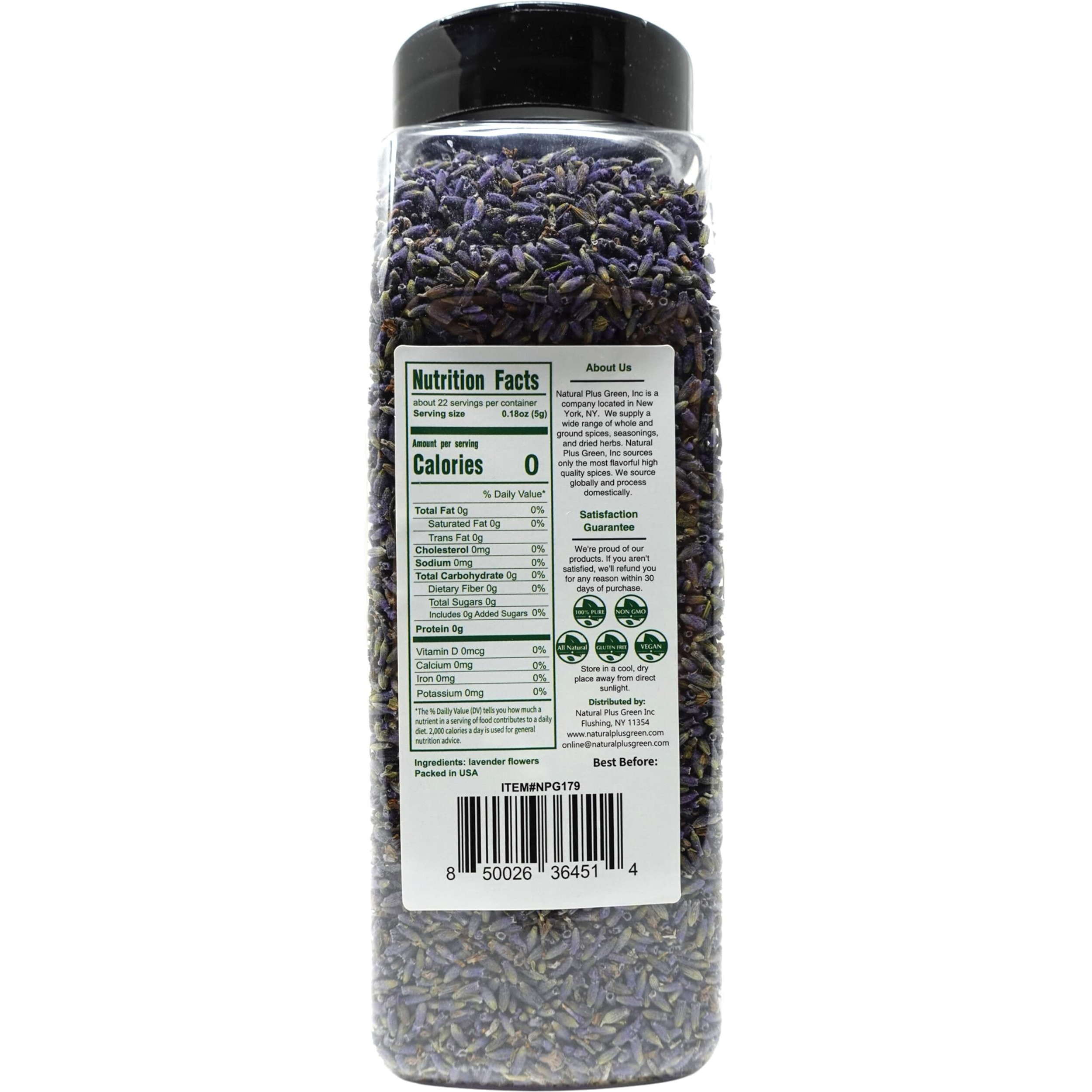 Npg Freeze Dried Lavender Flowers 4 Oz, Culinary Grade Lavender Buds For Tea, Baking, Diy Soap, Candle Making, Potpourri, Natural Fragrance Sachets, All-Natural, Non-Gmo, Gluten-Free