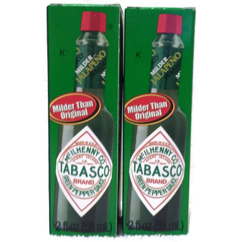 Mcilhenny Co Tabasco Milder Jalapeno Pepper Sauce 2 Oz Bottle (Pack Of 2)