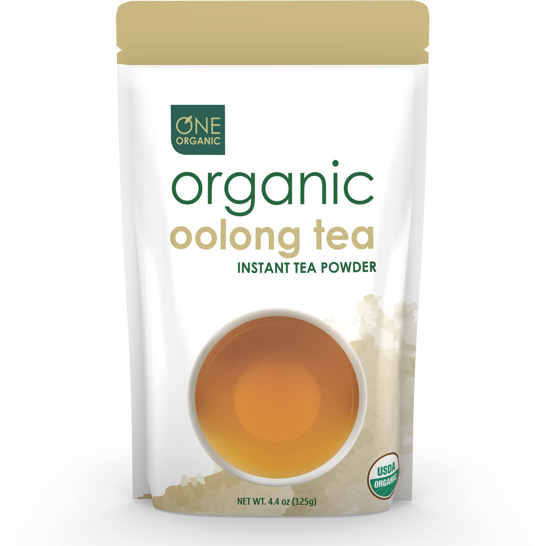 One Organic Instant Tea Powder (Oolong) - 4.4 Oz. - 125 Servings - Usda Certified Organic - 100% Pure Tea - Instant Hot Or Iced Tea - Unsweetened