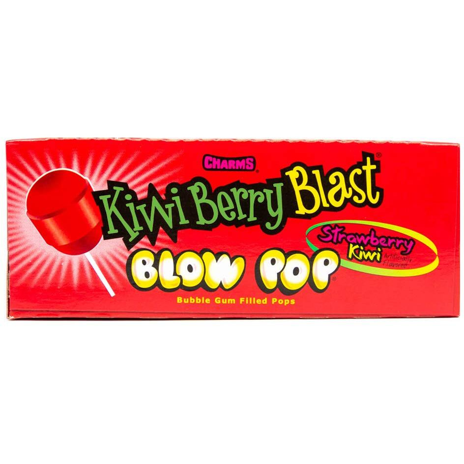 Charms Blow Pops, Kiwi Berry Blast Flavor, 48-Count Bag