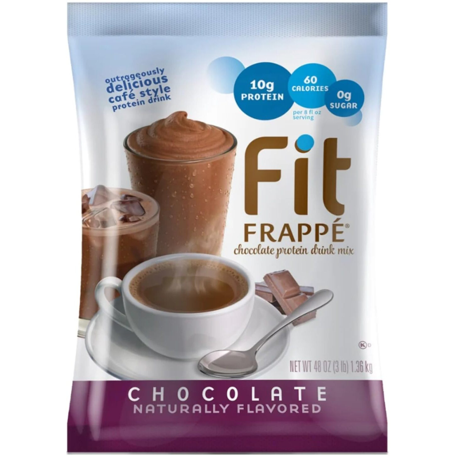 Big Train Fit Frappe Chocolate Protein Beverage Mix, 3 Pound (Pack Of 1)