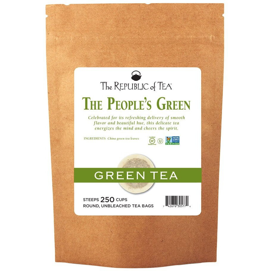 The Republic Of Tea The People's Green Tea Bulk, 250 Tea Bags, Premium Smooth China Green Tea Leaves