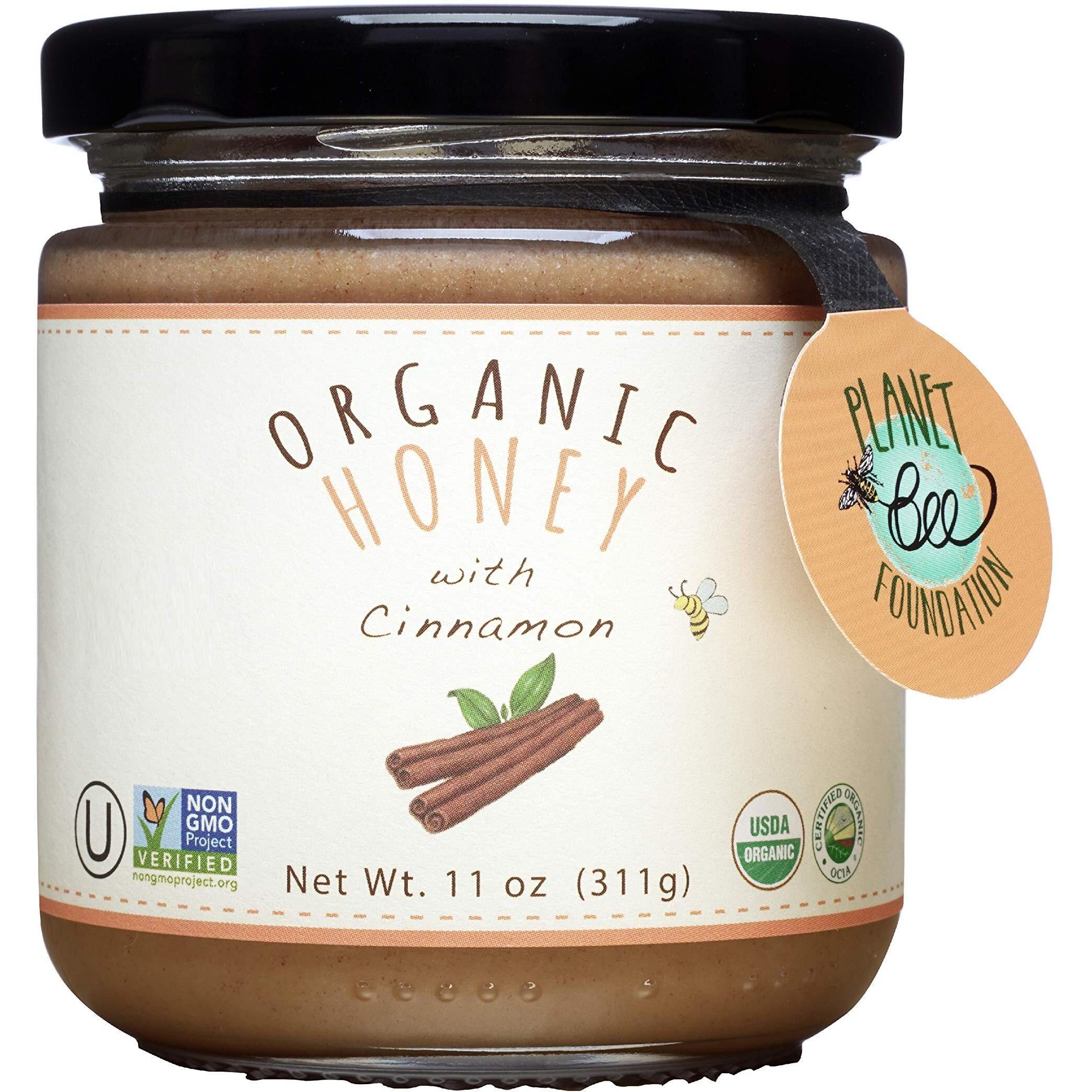 Greenbow Organic Honey With Cinnamon - 100% Usda Certified Organic, Non-Gmo, Gluten Free Organic Cinnamon Honey - Whole Food Organic Cinnamon Honey - 11Oz (311G)