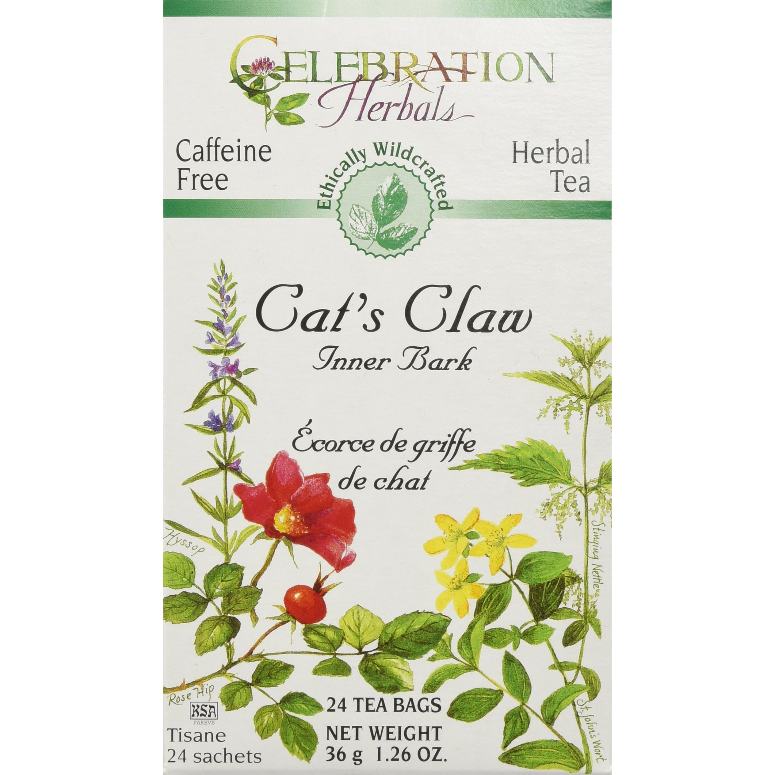 Celebration Herbals Cat's Claw Inner Bark Tea Bags Wc 24 Count