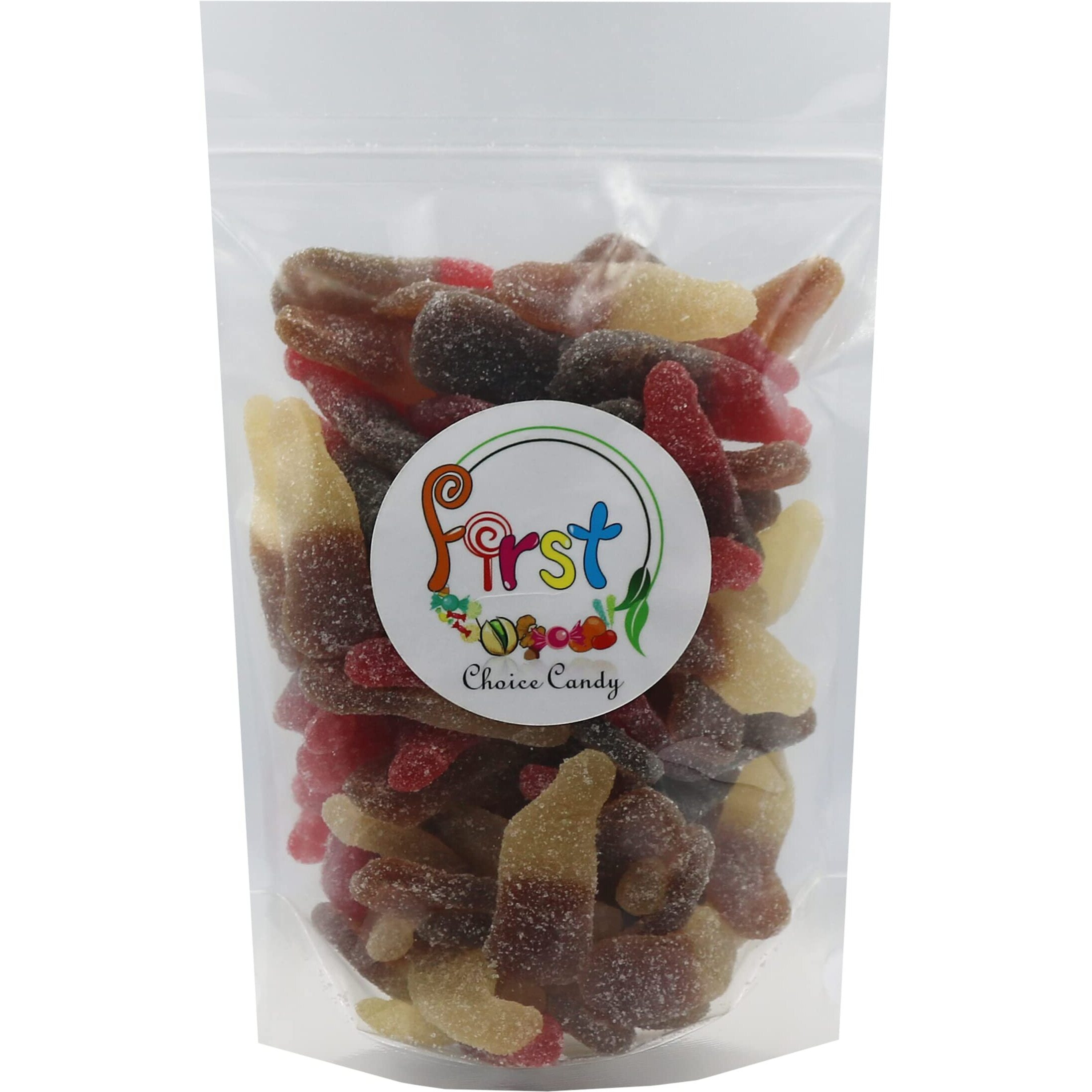 Firstchoicecandy Gummy Cola Bottles (Sour Mix, 2 Pound (Pack Of 1))
