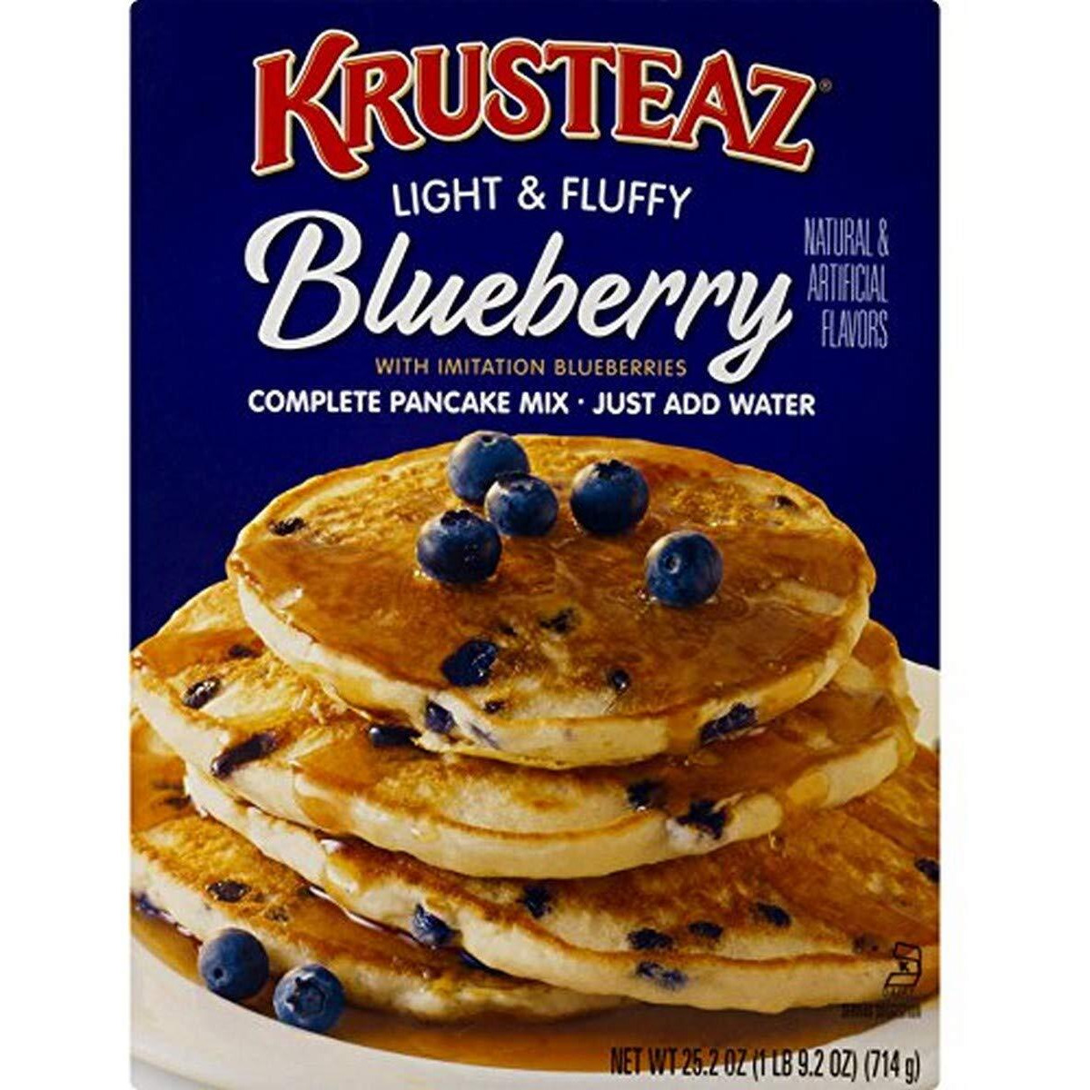 Krusteaz Complete Blueberry Pancake Mix, 25.2 Oz
