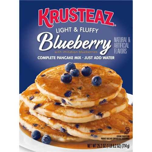 Krusteaz Complete Blueberry Pancake Mix, 25.2 Oz