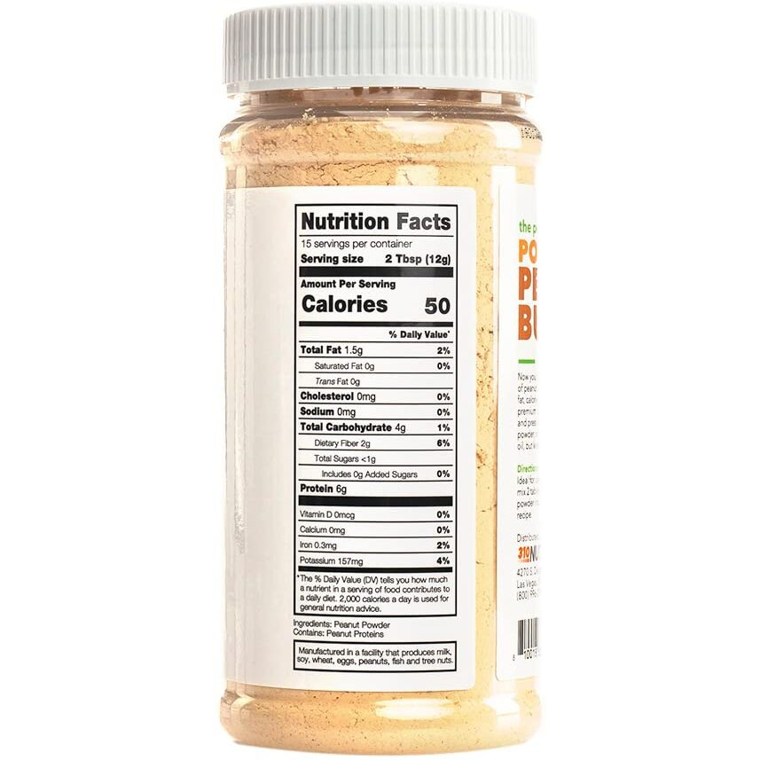 310 Nutrition Powdered Peanut Butter Non Gmo - All Natural - Gluten-Free Protein Powder 6.5Oz