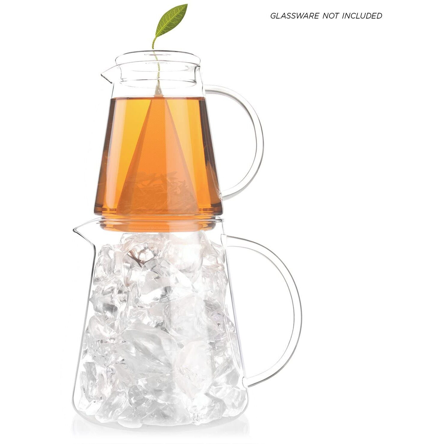 Tea Forte Iced Mango Peach Tea Over Ice, Pitcher-Size Iced Green Tea Infusers, 5 Count (Pack Of 1)