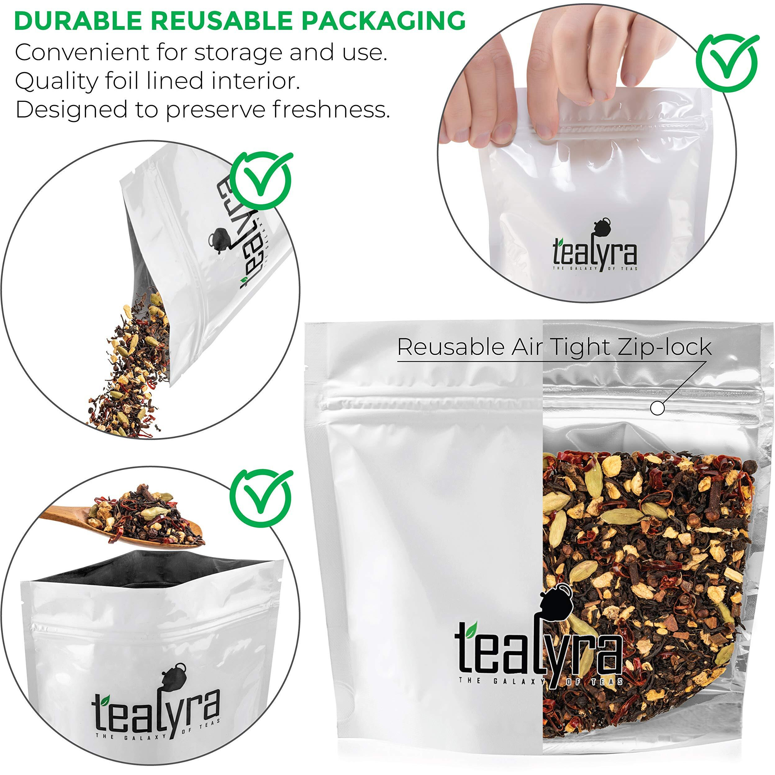 Tealyra - Spicy Chili Pepper Chai - Black Tea - Ginger - Cardamom - Cinnamon - Vanilla - Warm Spicy Loose Leaf Tea - 112G (4-Ounce)