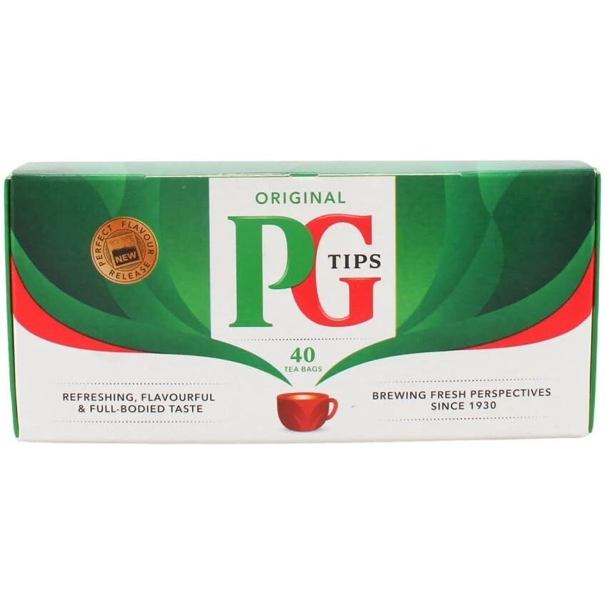 Pg Tips Non-Pyramid Black Tea - 40 Bags Per Pack - (6 Pack)