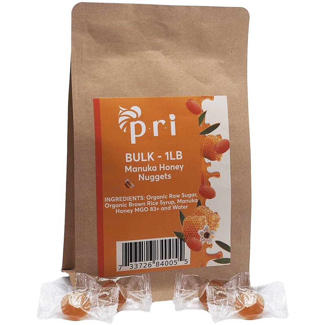 Pri Manuka Honey Nuggets, Sweet And All Natural Hard Candy Treat, 1Lb