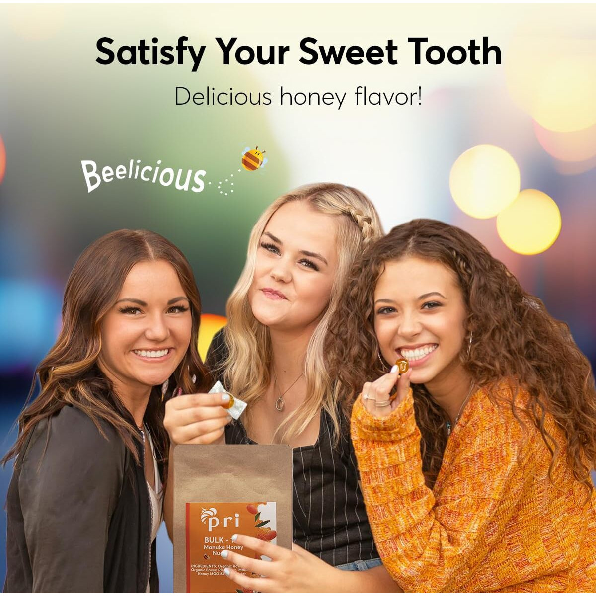 Pri Manuka Honey Nuggets, Sweet And All Natural Hard Candy Treat, 1Lb