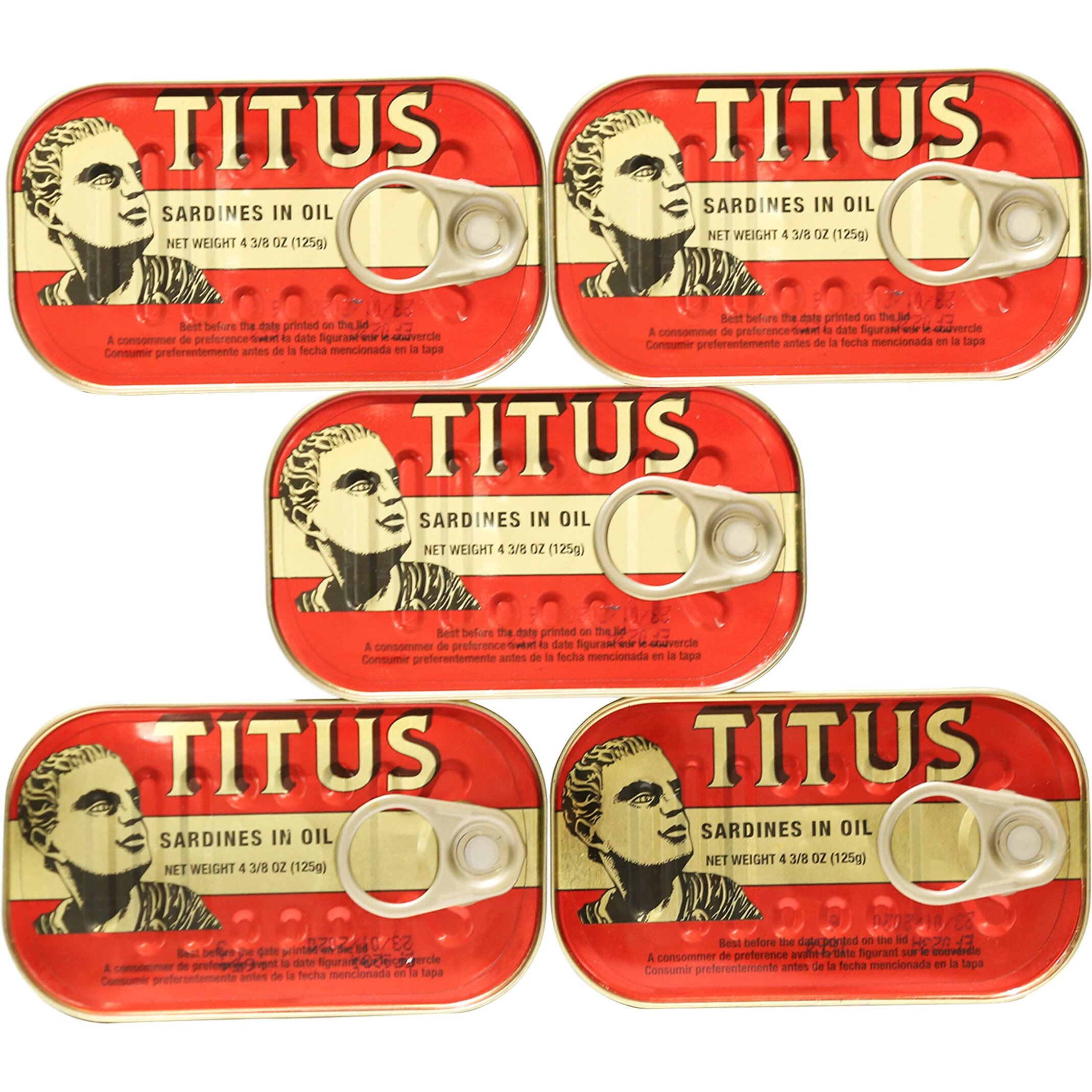Titus Sardines Pack Of 5 (5X125G)