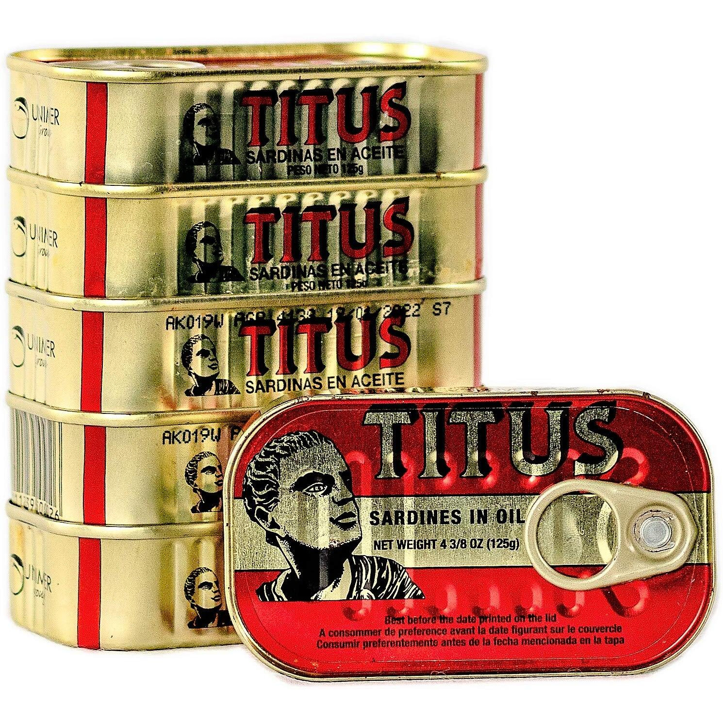 Titus Sardines Pack Of 5 (5X125G)