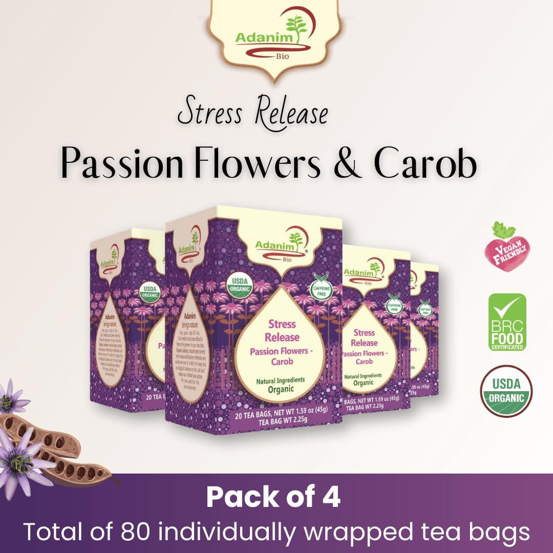 Adanim Bio Organic Herbal Tea (Passion Flower & Carob)