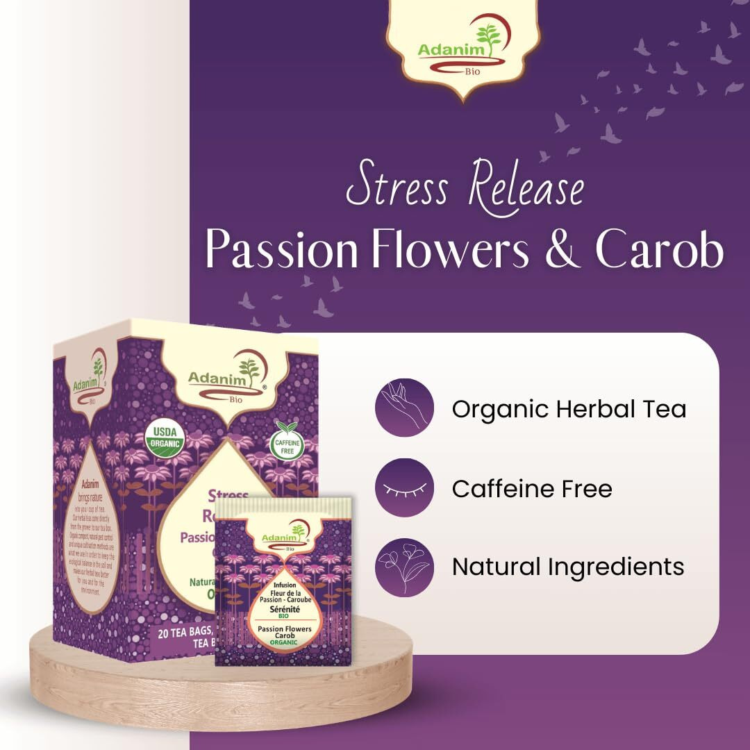 Adanim Bio Organic Herbal Tea (Passion Flower & Carob)