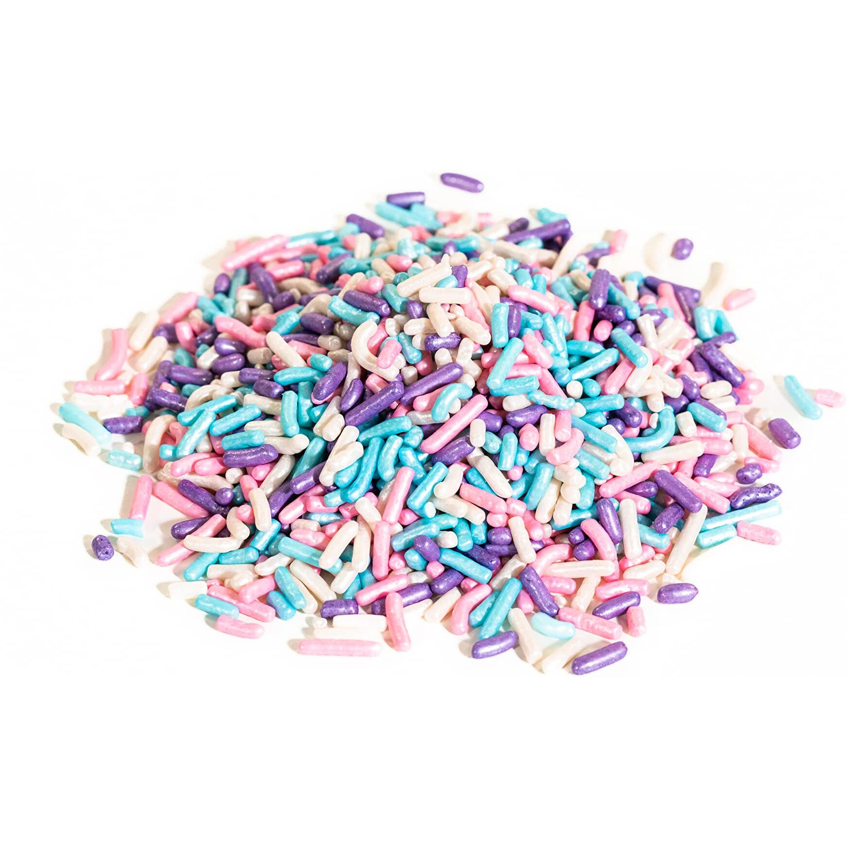 Bakerpan Edible Pastel Colors Sprinkles For Cupcakes, Pastel Jimmies Sprinkles Edible For Cake Decorating - 4.3 Ounces (Made In Usa)