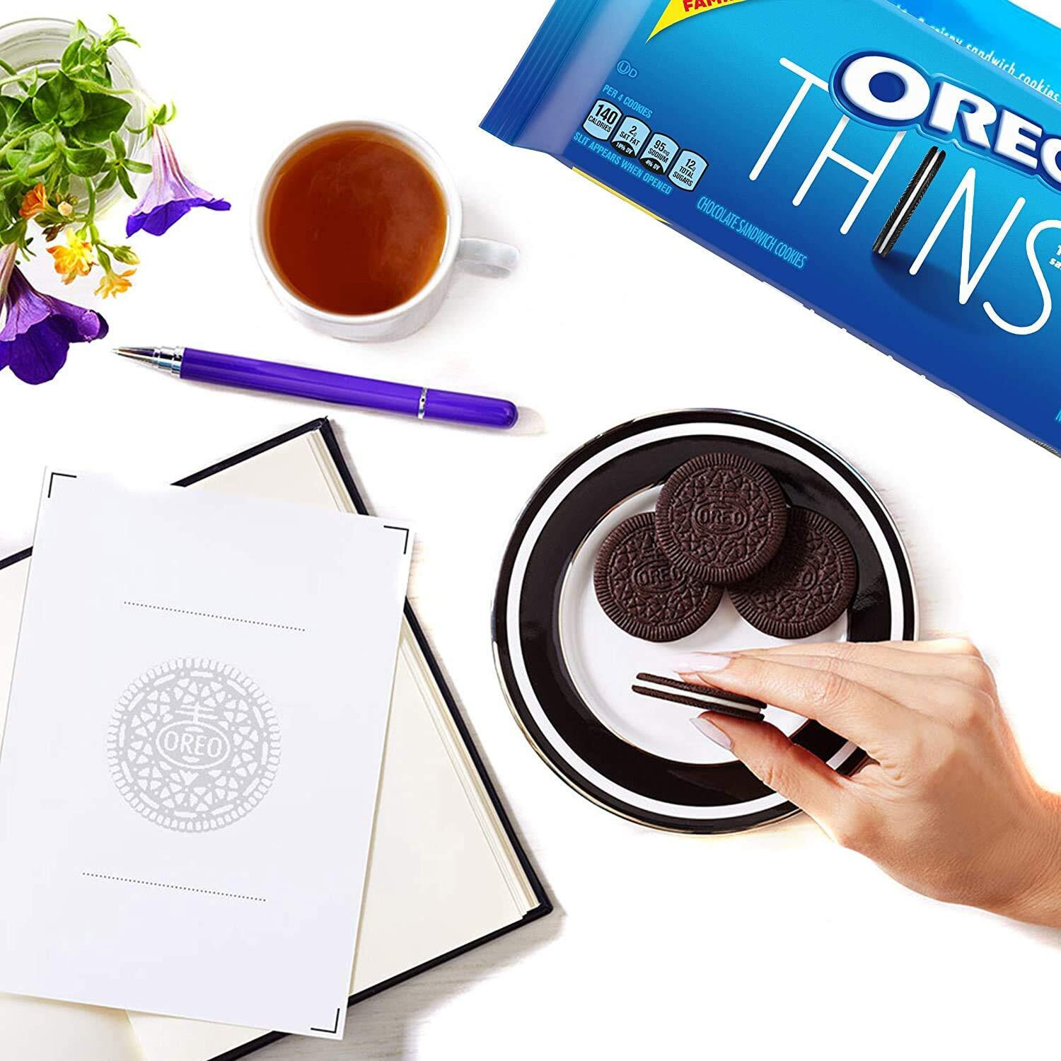 Oreo (Ormt9) Thins Flavored Creme And Thins Original Chocolate Sandwich Cookies Variety Pack, Oz Mint 39.3 Ounce