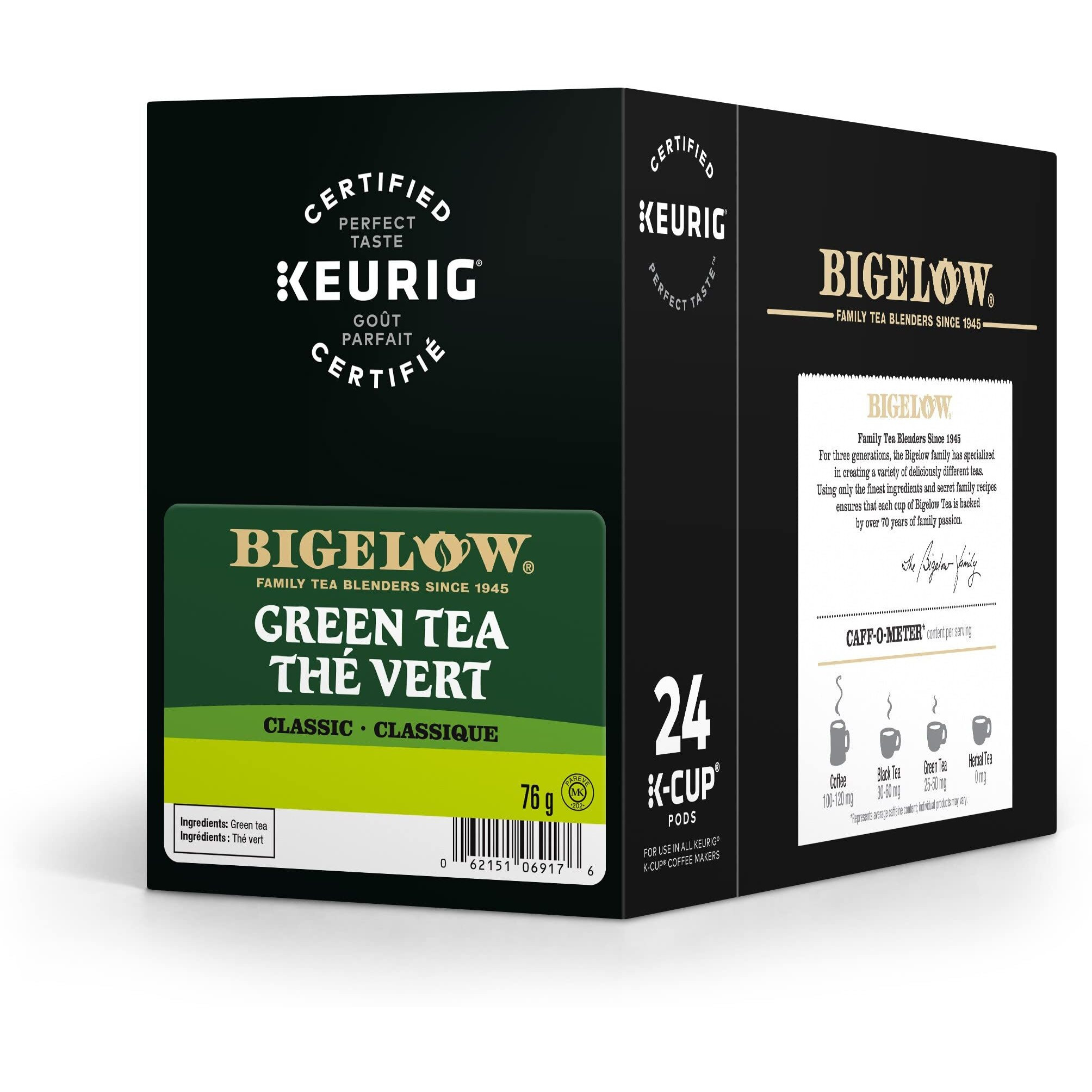 Bigelow K-Cup Portion Pack For Keurig Brewers, Green Tea, 24 Count