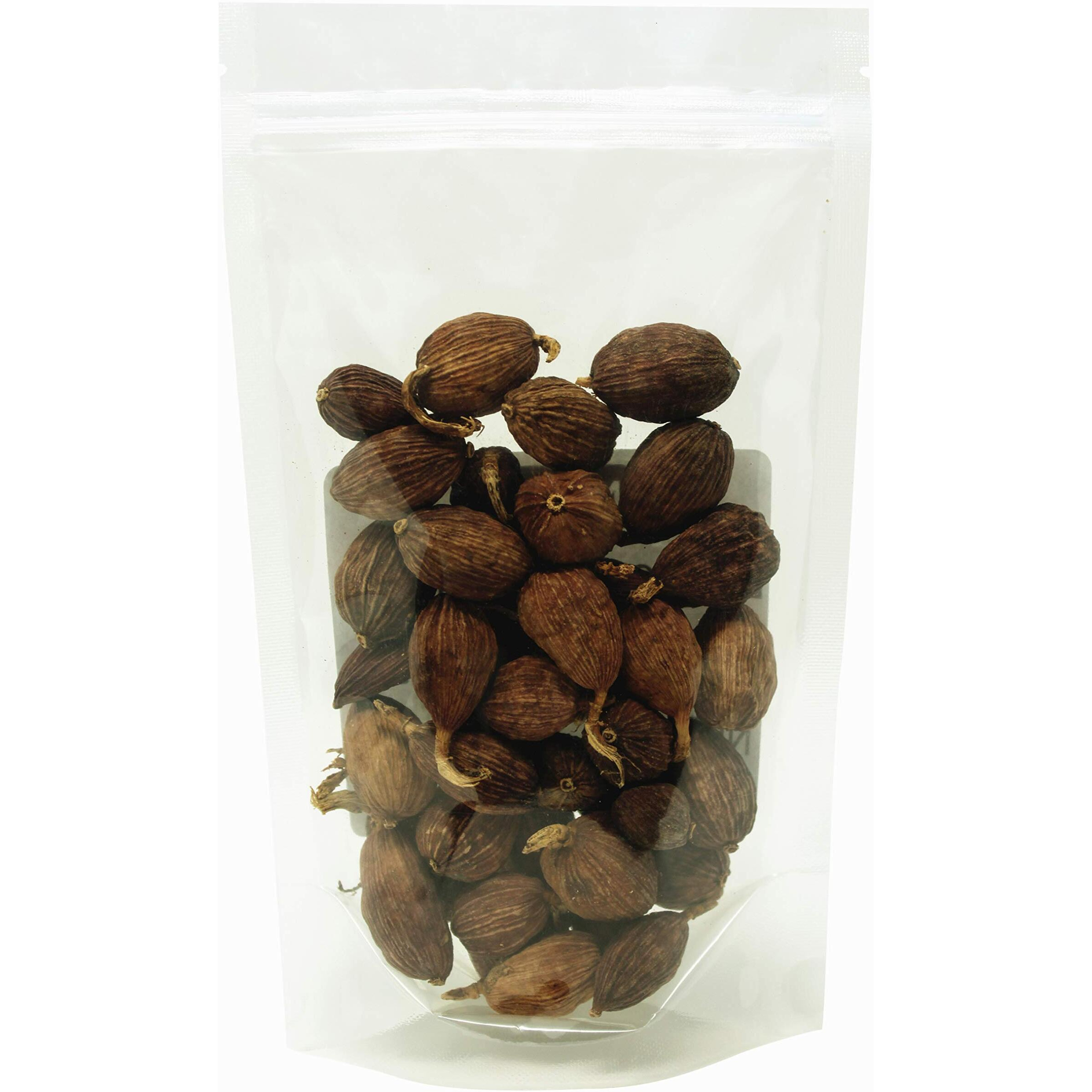 Natruen Black Cardamom Pods Whole (Tsao Ko) 4 Ounces, Approx 35 Pods, Cao Guo, All Natural Non-Gmo Spice