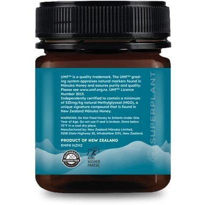 Melora Raw Manuka Honey From New Zealand | Umf 15+ | Mgo 525+ | 8.8 Oz Jar | Safe For Skin Care | Edible & Healthy Sugar Alternative | Traceable From Hive To Hand Manuka Honey
