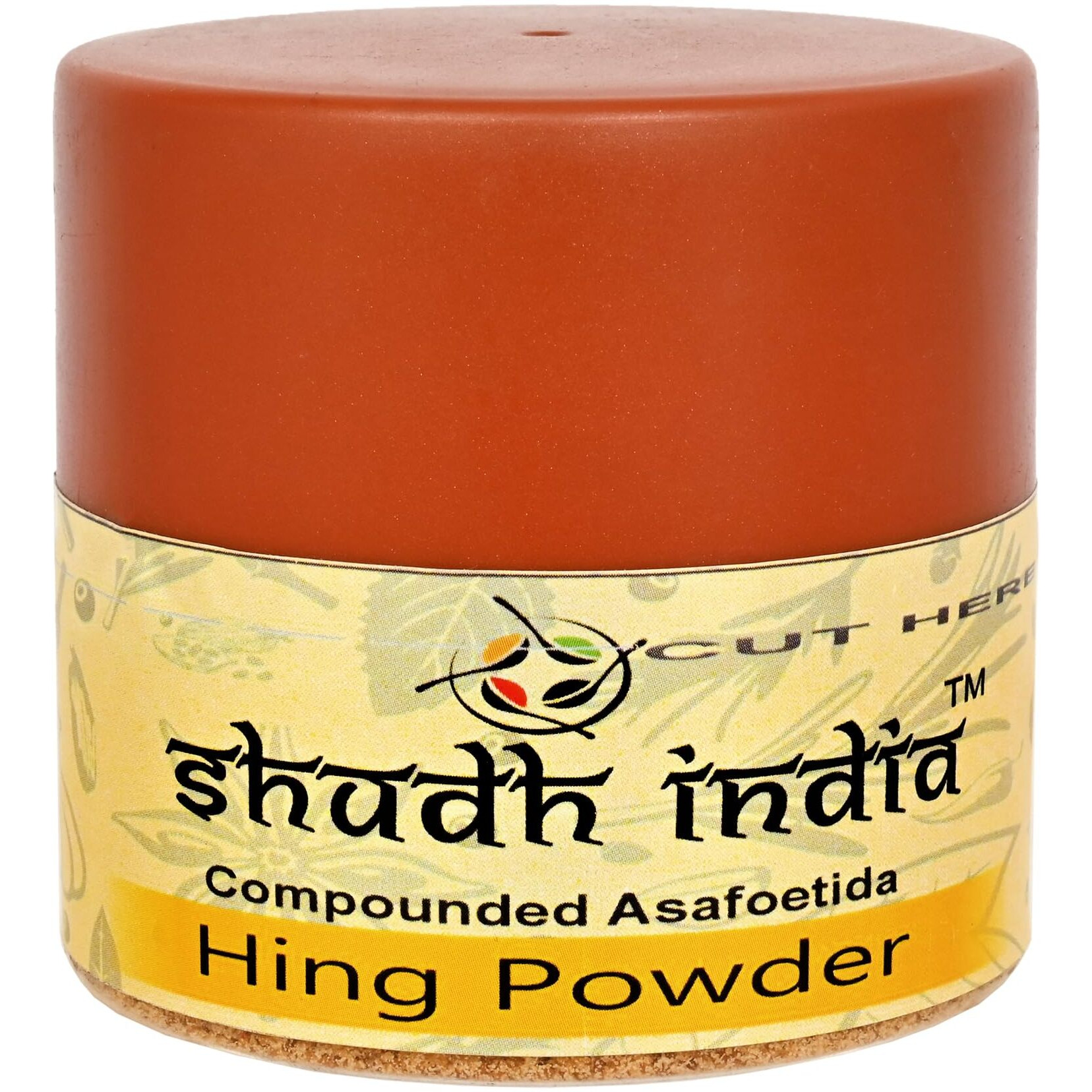 Shudh India Asafoetida Powder (Hing) Ground 3.5Oz (100G) Pet Jar ~ All Natural | Salt Free | Vegan | Non-Gmo | Asafoetida Indian Spice | Best For Onion Garlic Substitute