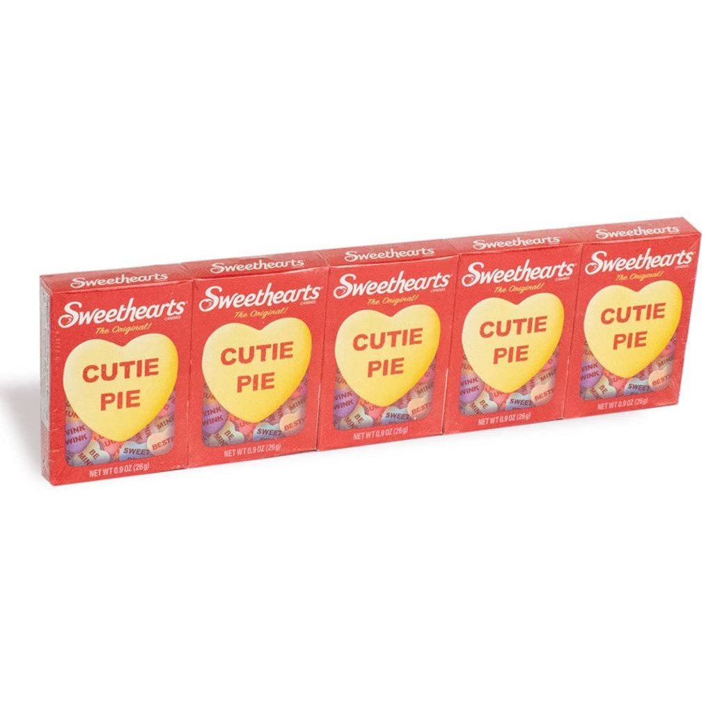 Sweethearts Classic Conversation Hearts Valentine's Day Candy - 5 Boxes