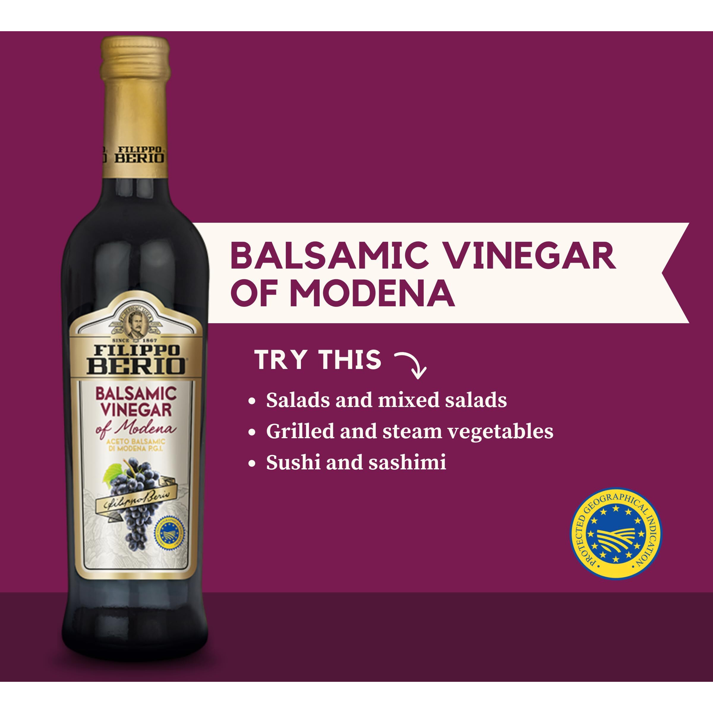 Filippo Berio Balsamic Vinegar Of Modena 16.9 Fl Oz Glass Bottle