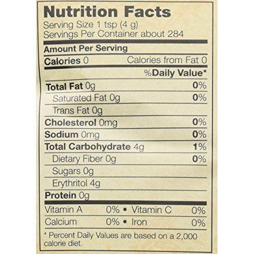 Now Foods Erythritol Natural Sweetener, 40 Ounce (Pack Of 2)
