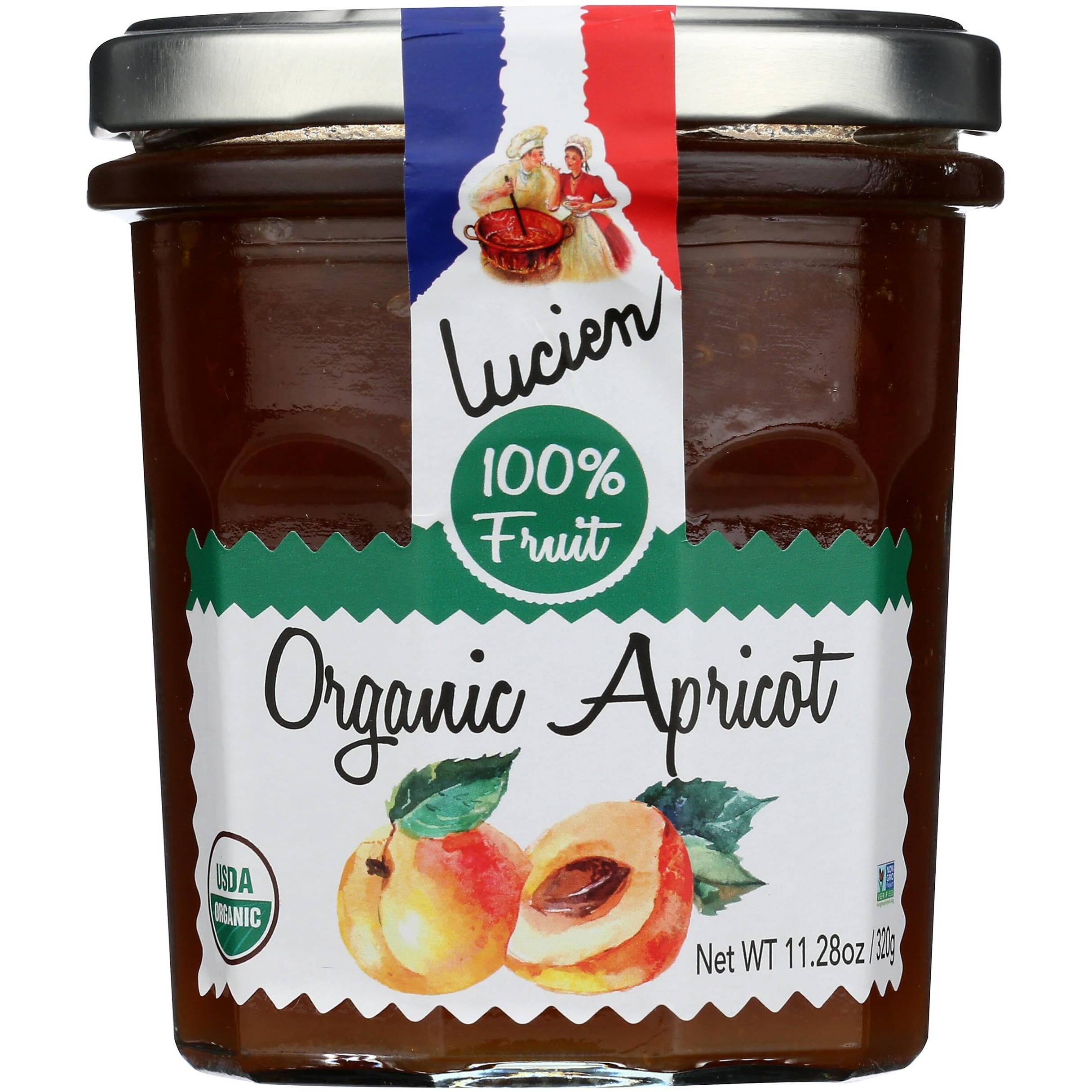 Lucien Georgelin Organic Apricot Fruit Spread, 11.28 Oz