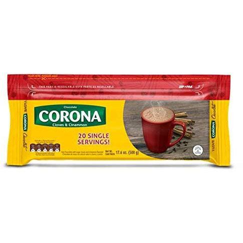 Corona Resealable Cinnamon & Cloves Chocolate Bars, Delicious On-The-Go Treat, Great For Breakfast, 17.6 Ounce (Pack Of 1)
