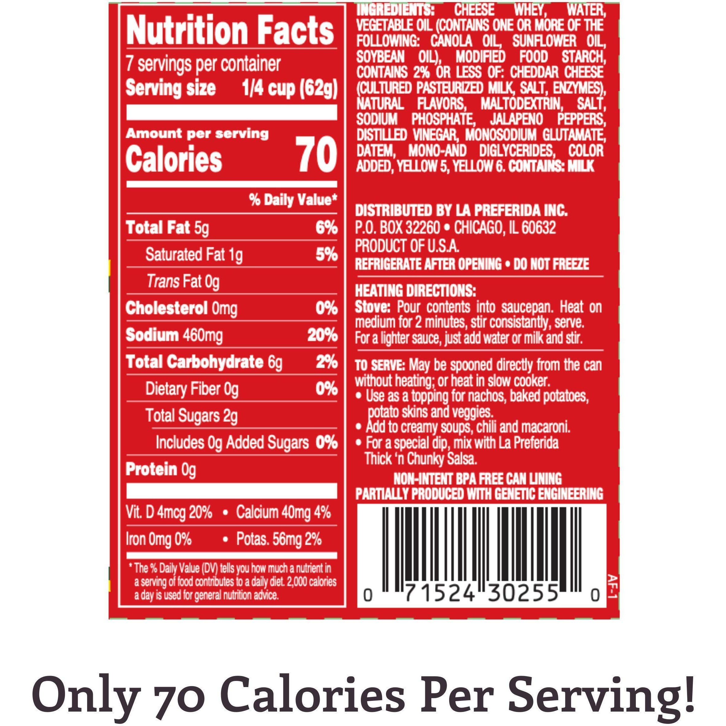 La Preferida Nacho Cheese Sauce, 15 Ounce (Pack Of 6)