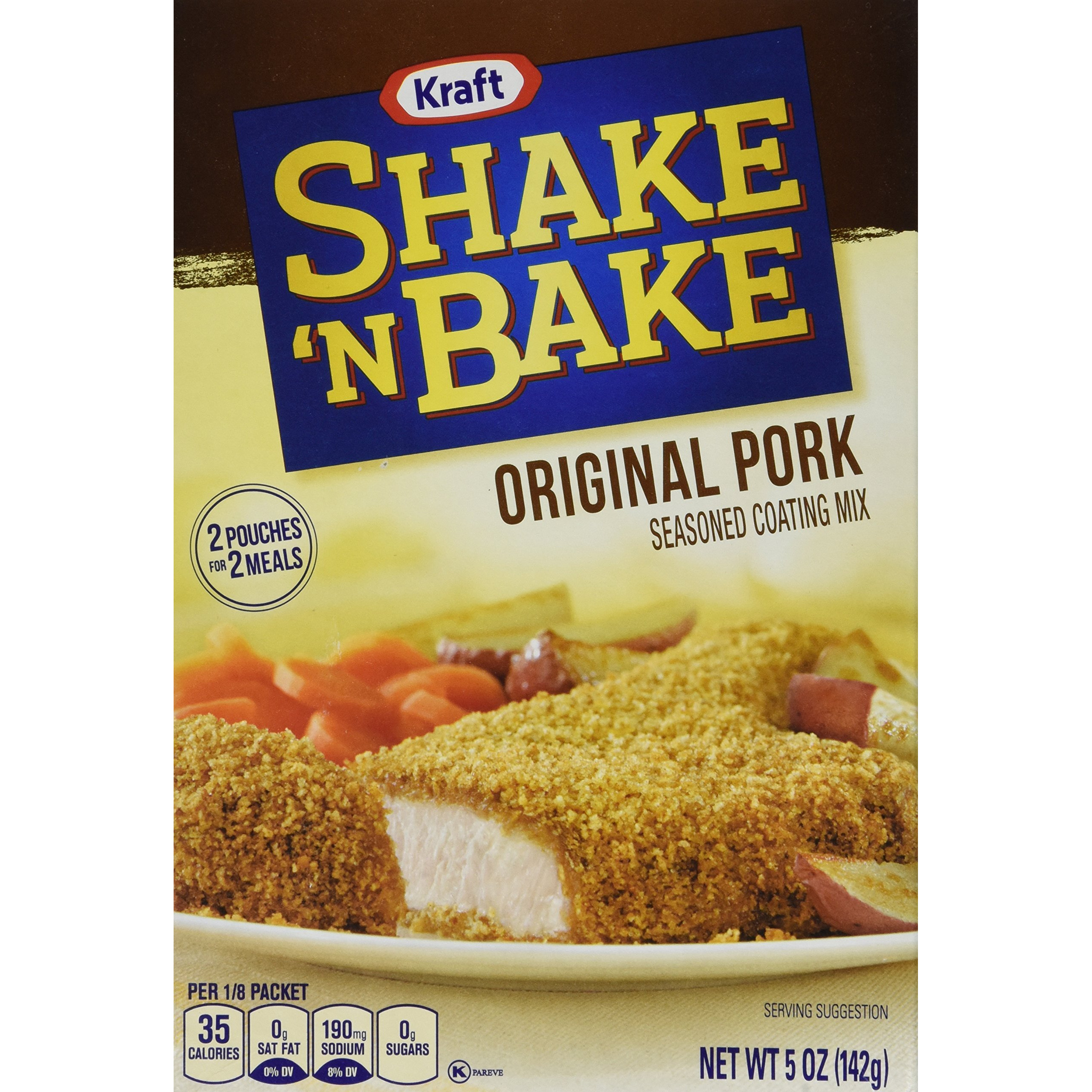 Shake 'N Bake Original Pork Seasoned Coating Mix 5Oz. (3 Boxes)